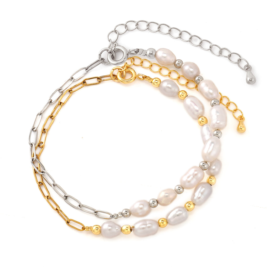 Veyra Süßwasser-Perlen Armband – Handgefertigt für Damen