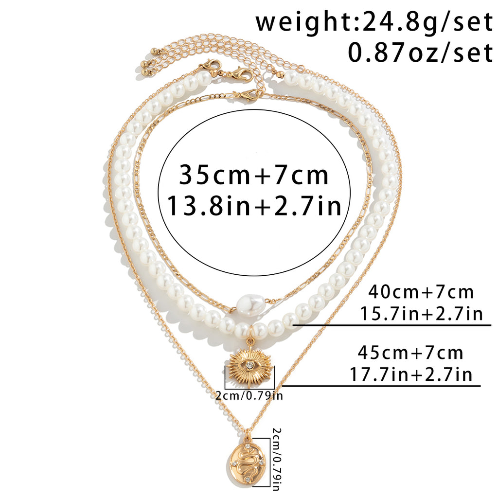 Veyra Halsketten-Set Seestern & Perle – 3-teilig