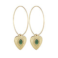 Veyra Heart Pendant Earrings – Vintage French Style