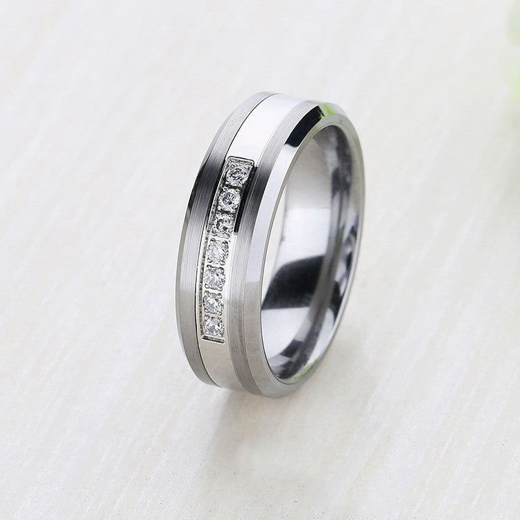 Veyra Wolfram Edelstahl Ring – Zweifarbig Modern