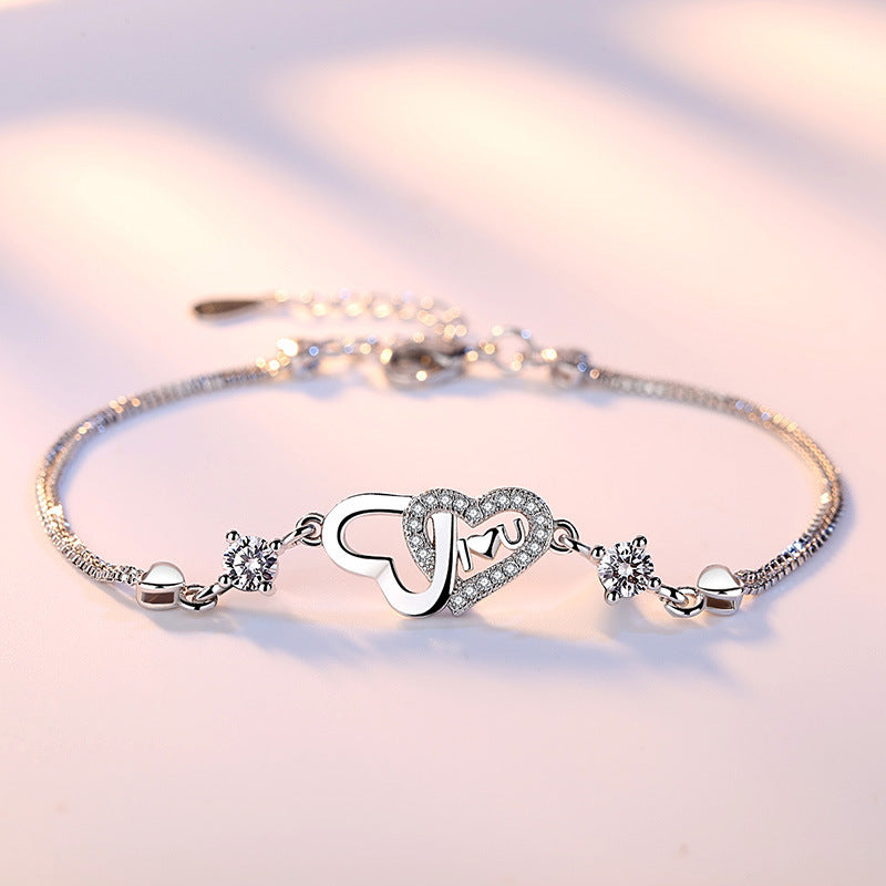 Veyra Herzarmband mit Zirkonia – 925 Sterling Silber