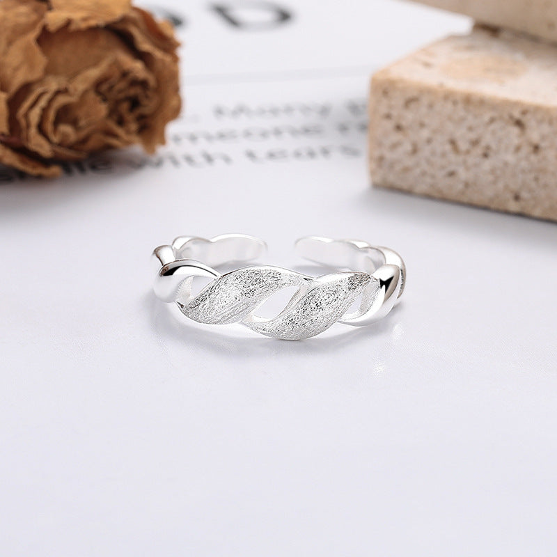 Veyra Geometrie Ring – 925 Silber verstellbar