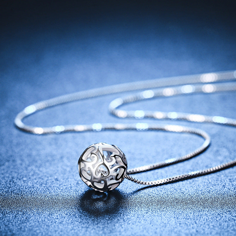 Veyra Halskette Hohlperle – S925 Silber Collier