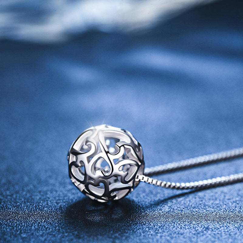 Veyra Halskette Hohlperle – S925 Silber Collier