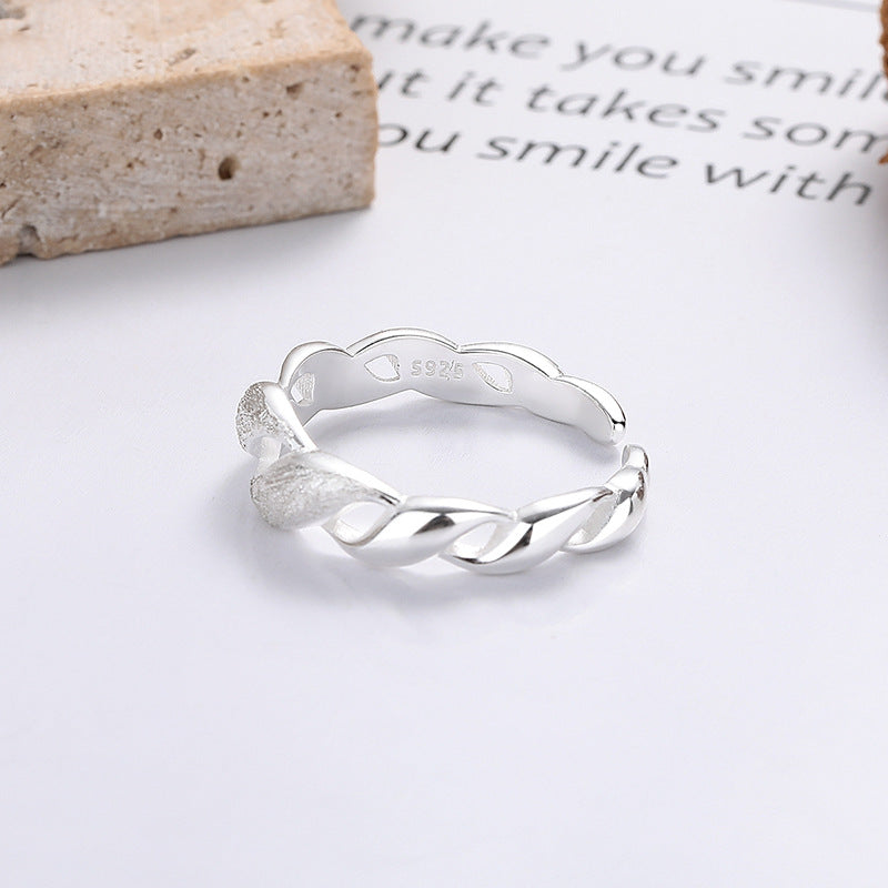 Veyra Geometrie Ring – 925 Silber verstellbar