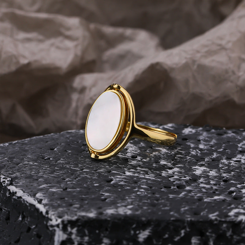 Veyra Retro Zeigefinger Ring – 925 Silber vergoldet