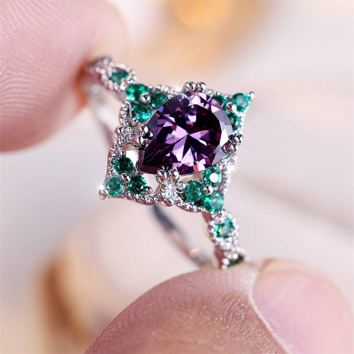 Veyra Ring Wassertropfen – Elegant & Schlicht