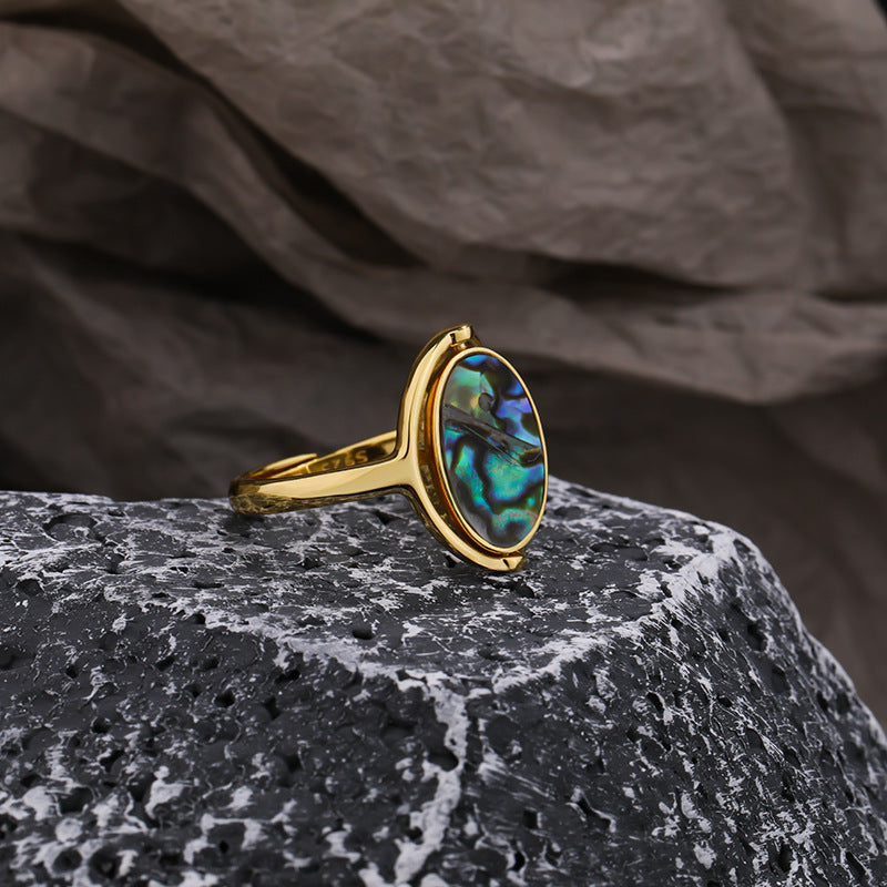 Veyra Retro Zeigefinger Ring – 925 Silber vergoldet