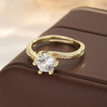 Veyra Ring mit Zirkonia – Größenverstellbar in Gold & Weißgold