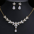 Veyra Luxus Schmuck-Set – Anhänger Halskette & Ohrringe mit Zirkonia