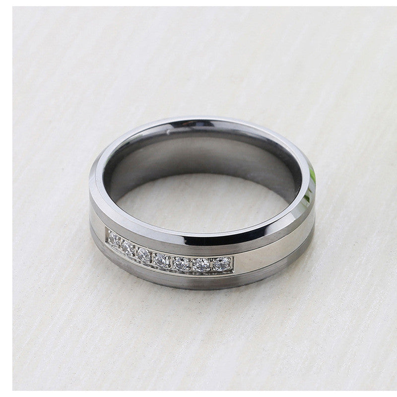 Veyra Wolfram Edelstahl Ring – Zweifarbig Modern
