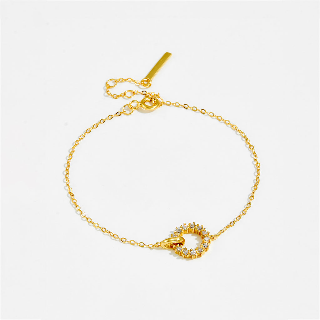Veyra Verschlungenes Zirkonia Armband – 925 Silber