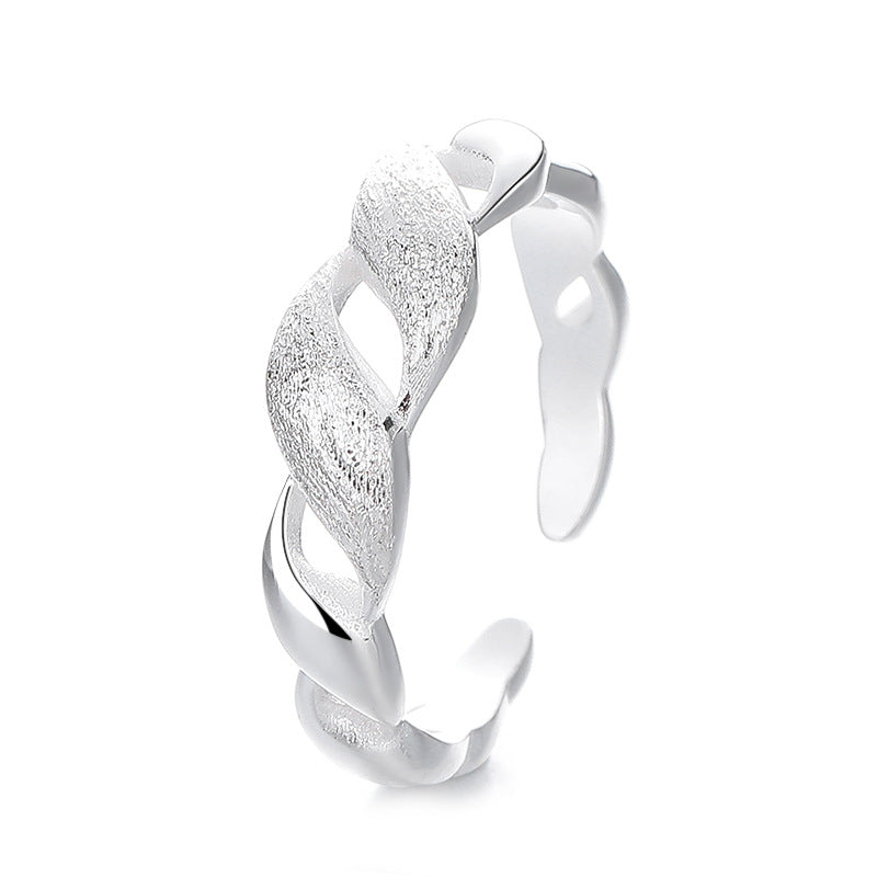 Veyra Geometrie Ring – 925 Silber verstellbar