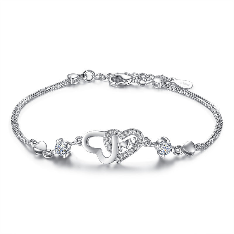 Veyra Herzarmband mit Zirkonia – 925 Sterling Silber