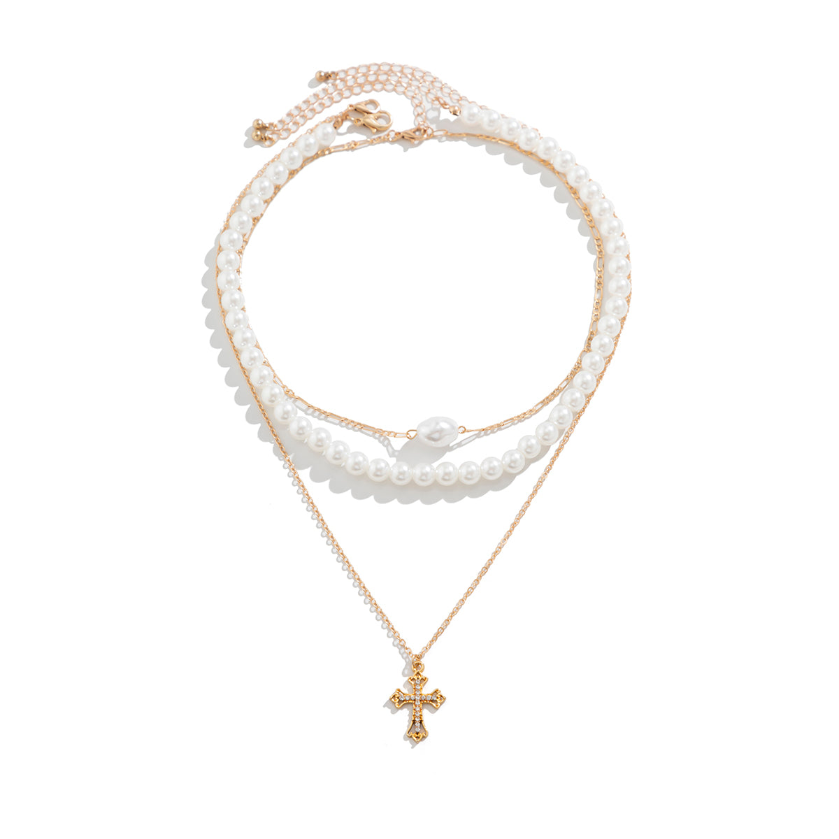Veyra Starfish & Pearl Necklace Set - 3-piece