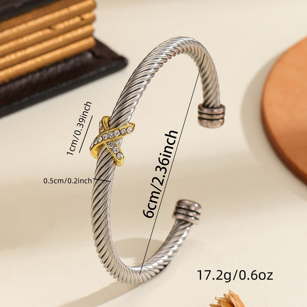 Veyra Armband Cross Wire – Edelstahl Unisex