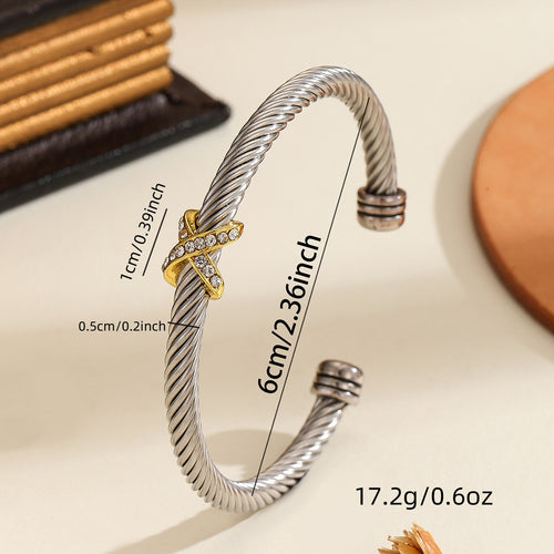 Veyra Armband Cross Wire – Edelstahl Unisex