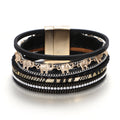 Veyra Armband Tiermuster – Leder & Metall